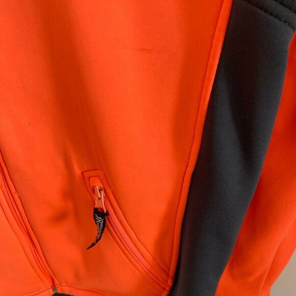 Running Room Florescent Orange Hi Viz Unisex Jacket Polyester Sz S - Picture 4 of 8